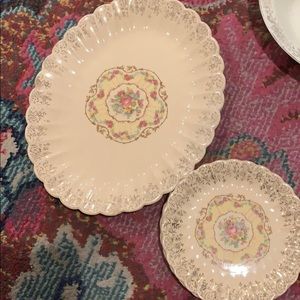 5 Pc Limoges and N city Plates and serving plates